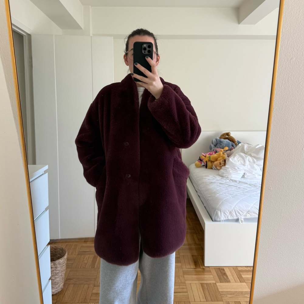 Abercrombie & Fitch Faux Fur Coat